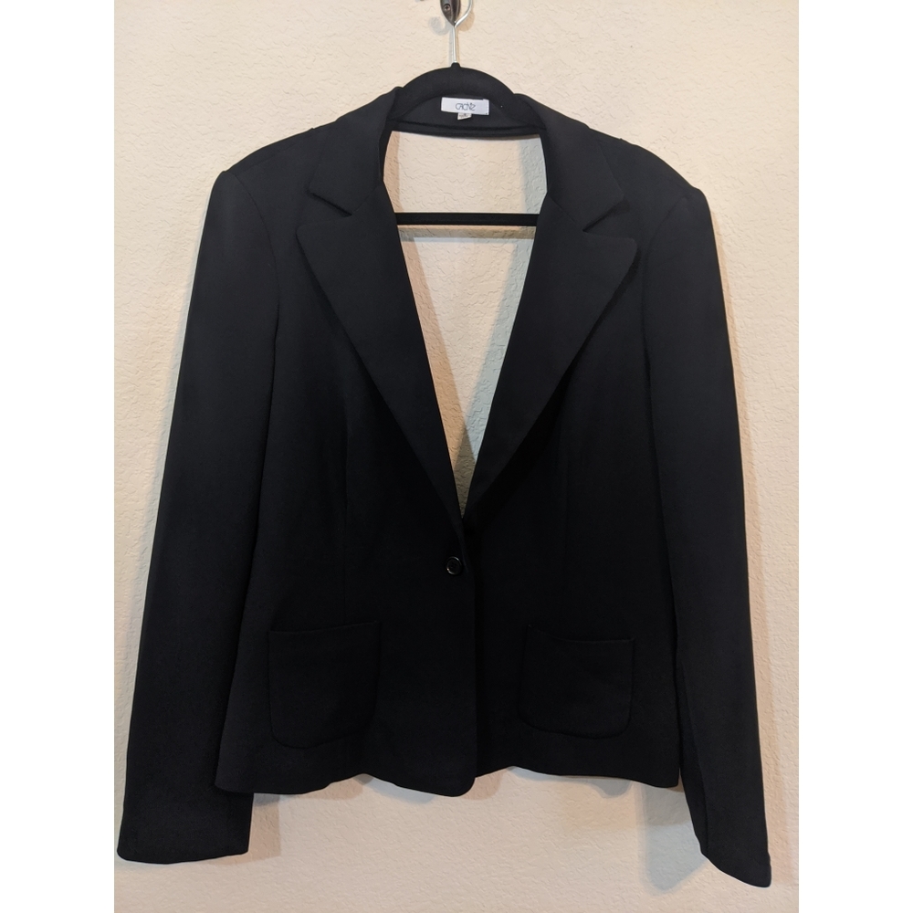 Vintage Back Cutout Cache Black Blazer NWT